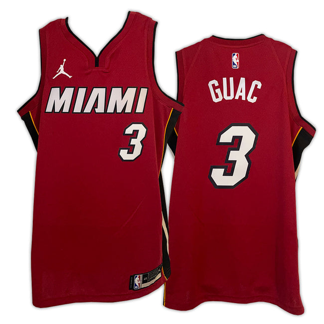 "ONE OF A KIND" NBA OFFICIAL GUAC #3 NIKE JORDAN BRAND STATEMENT RED AUTHENTIC JERSEY