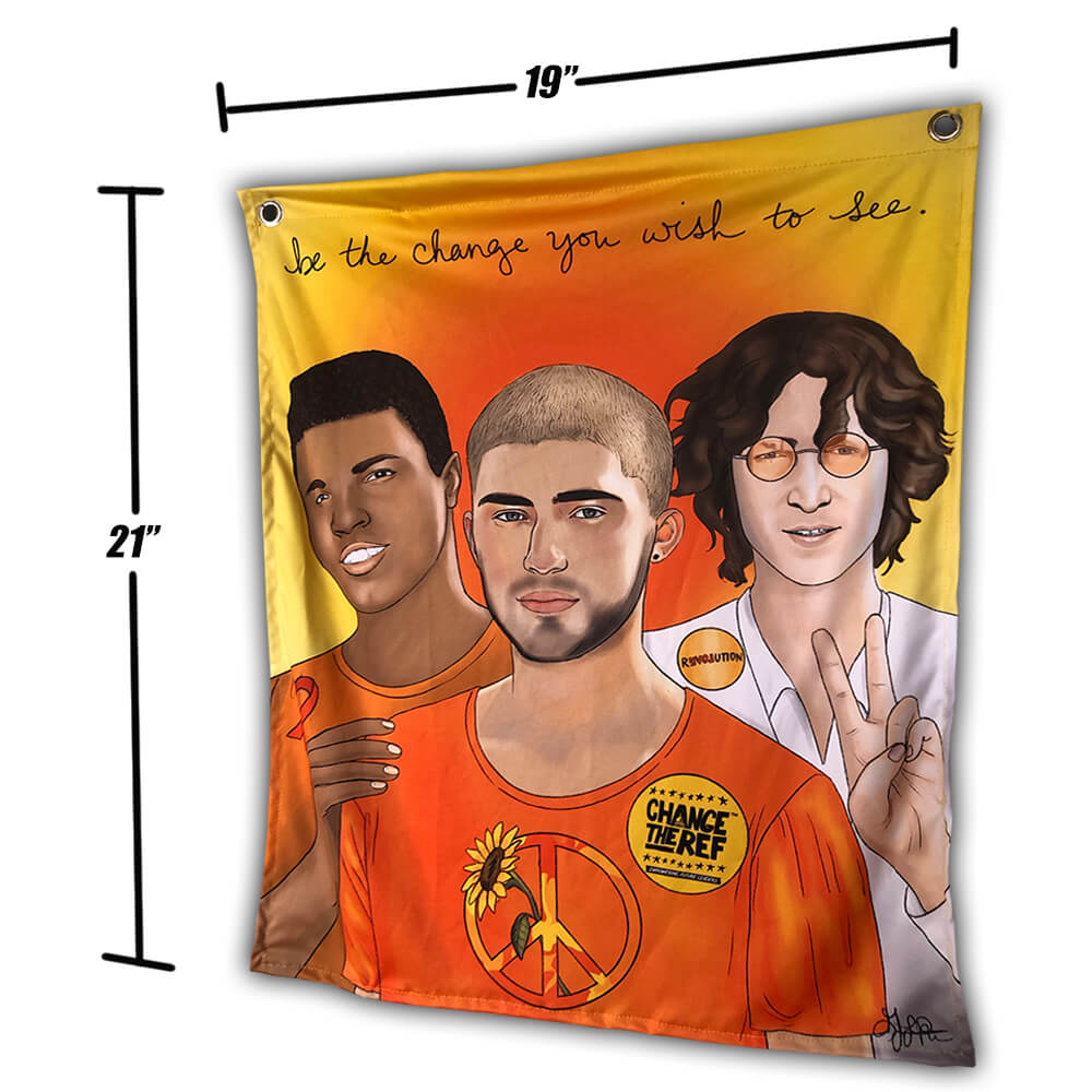 Peace Trifecta Fabric Poster