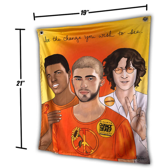 Peace Trifecta Fabric Poster