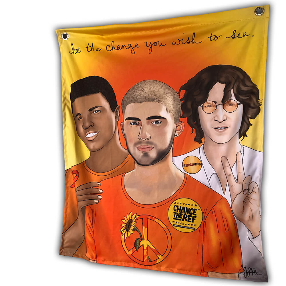 Peace Trifecta Fabric Poster