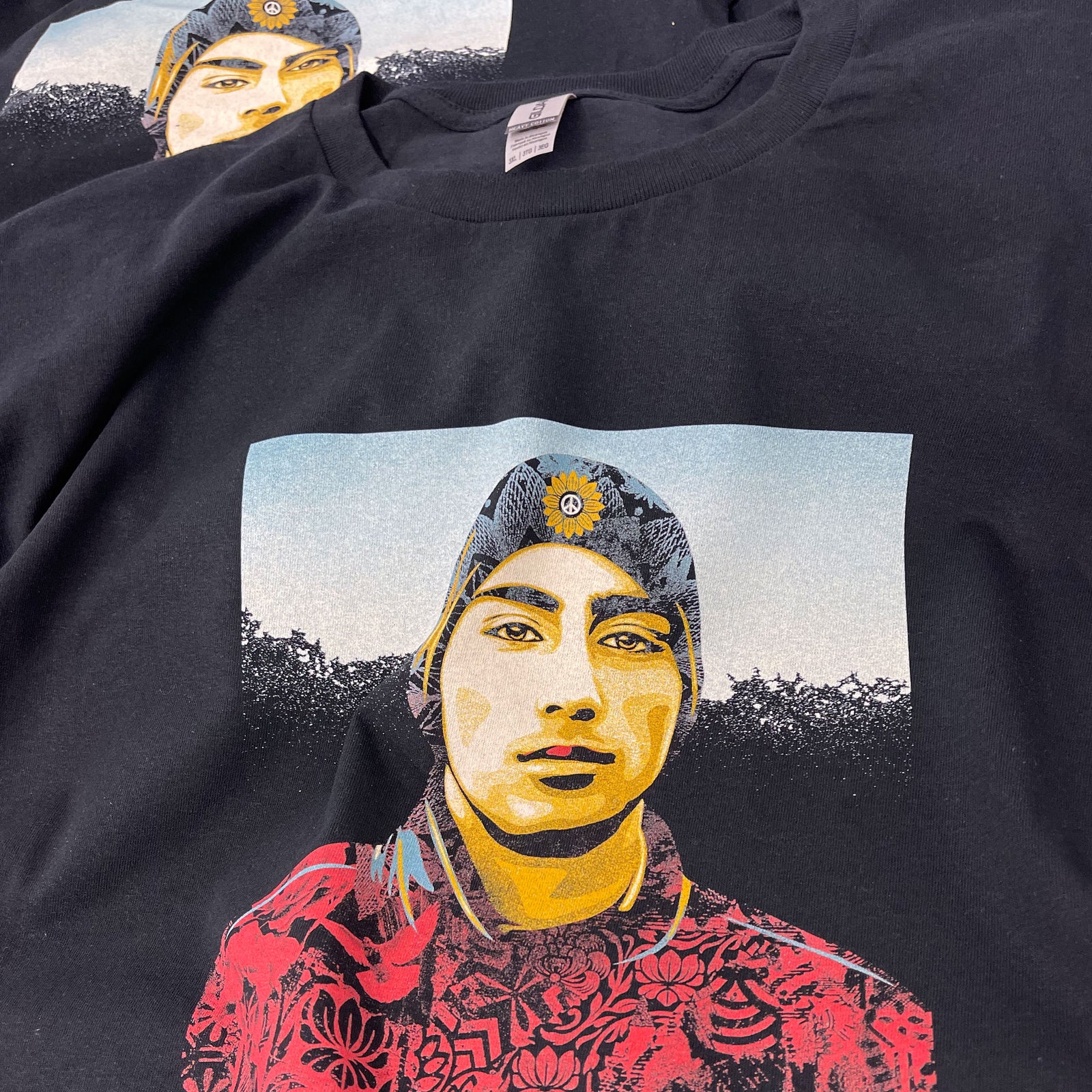 SHEPARD FAIREY ORIGINAL 'GUAC'S PORTRAIT AND QUOTE' TEE