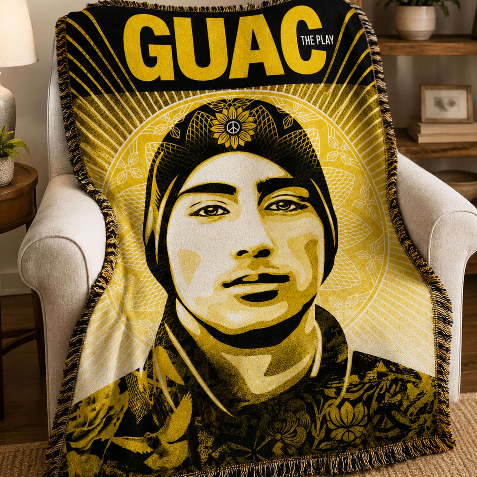 GUAC’S BLANKET DESIGNED BY SHEPARD FAIREY