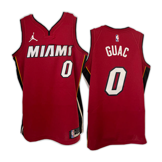 "ONE OF A KIND" NBA OFFICIAL GUAC #0 NIKE JORDAN BRAND STATEMENT RED AUTHENTIC JERSEY