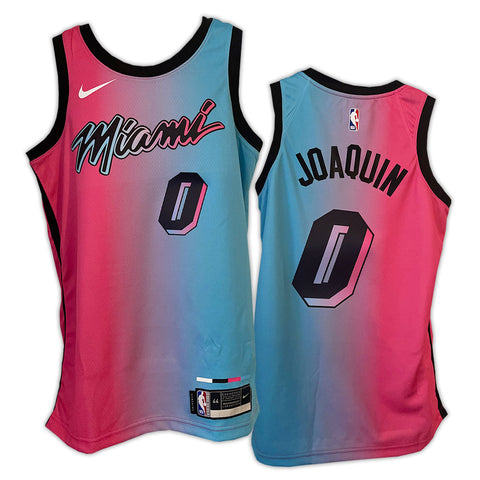 "ONE OF A KIND" NBA OFFICIAL JOAQUIN #3 NIKE MIAMI HEAT MASHUP AUTHENTIC JERSEY