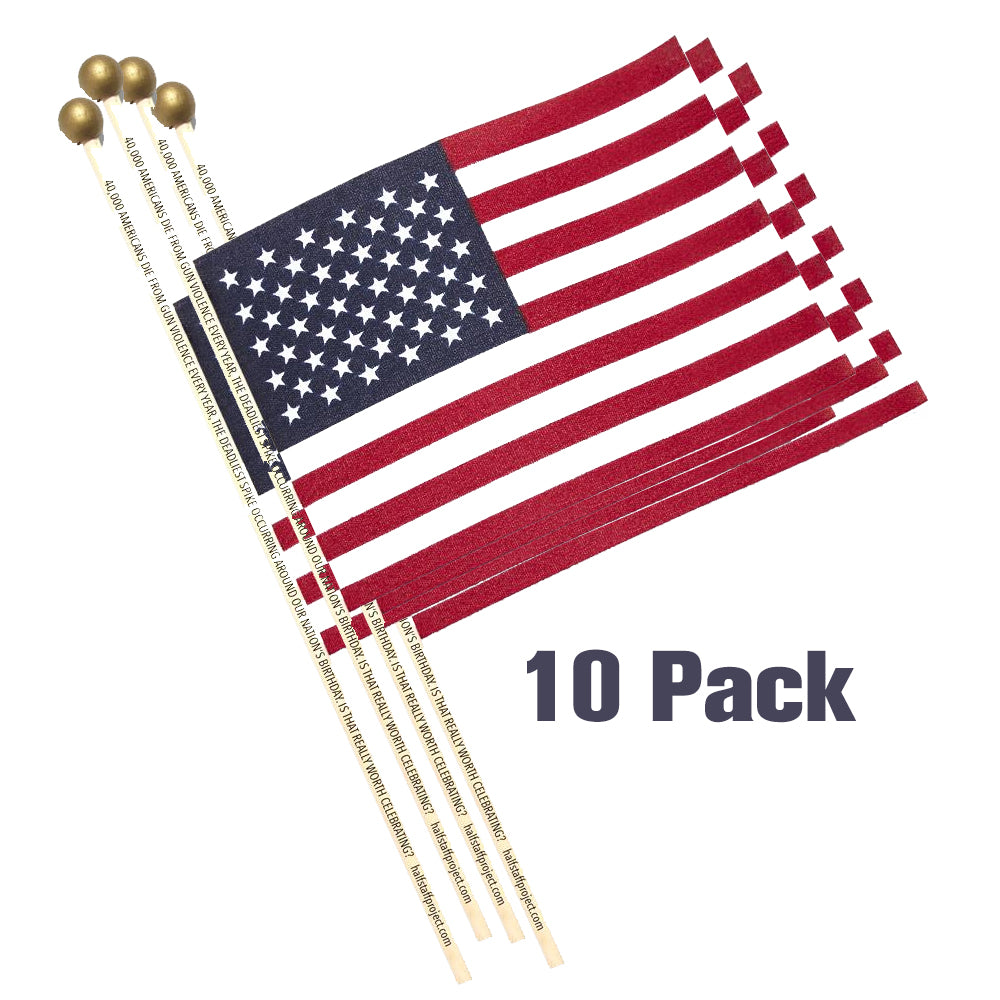 Half Staff Project Flag (10 Pack)